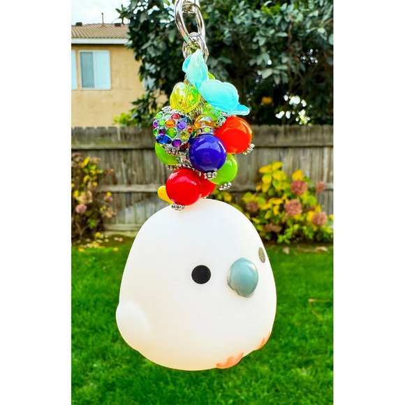 Amuse Kotori Tai Tropical Cockatoo Parrot Keychain Purse Charm - Picture 7 of 11